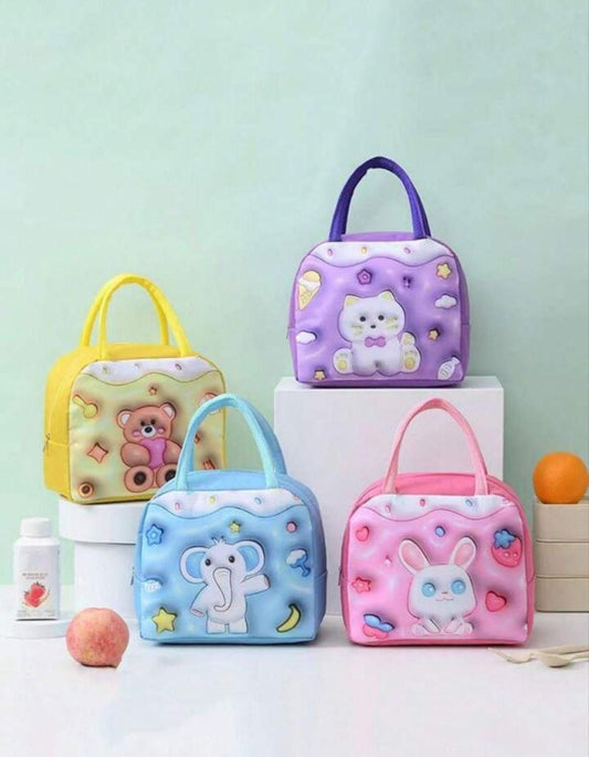 3D Cartoon Insulation Large Capacity Lunch Bag Waterproof